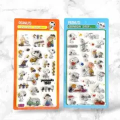 3D立体シール 2枚セット ハードタイプ　スヌーピー