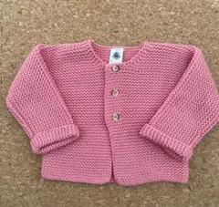 PETIT BATEAU ☆ピンク ☆カーディガン ☆12m