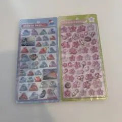 ボンボンドロップシール　富士山　桜　和柄　クーリア