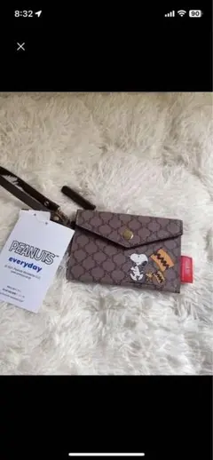 PEANUTS スヌーピー パスケースタグ付き