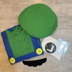 マリオ ルイージ コスプレ衣装 大人用 Mサイズ 帽子 ヒゲ セットのサムネイル