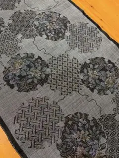 本場大島紬 正絹 着物解きはぎれ お袖【37×113cm】《美品》