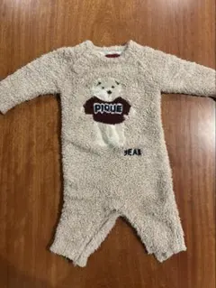 ジェラートピケ　くまロンパース