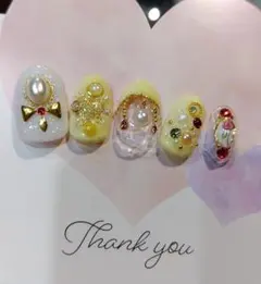 華やかネイルチップセット　美女と野獣ディズニー