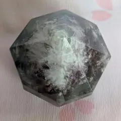 【レア】天然石トリプルカラーエンジェルフェザーフローライト ダイヤモンド型 ①