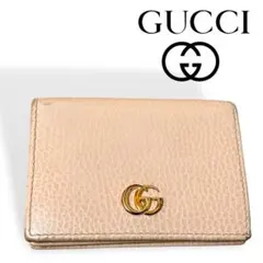 GUCCI グッチ ダブルG カードケース 折財布　シグネチャー　マーモント