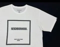 美品】桃太郎ジーンズ 出陣 2本線 ボックスロゴ Tシャツ 白 L 日本製 
