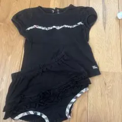 Burberry London ブラックTシャツ＆ショートパンツセット