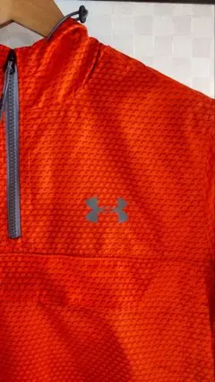 アンダーアーマー ハーフジップジャケット メンズ М オレンジ