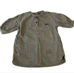 quot;use fifth チェック柄五分袖シャツ