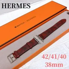 HERMES シンプルトゥール サーキットH レッド アップルウォッチ