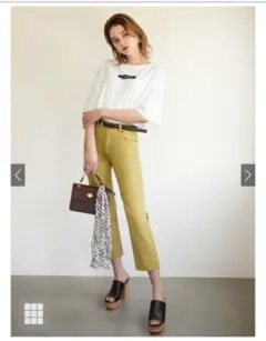 GRL ハイウエストストレートパンツ