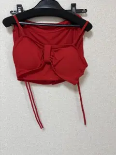 新品　3点セット体型カバー トップス付き セパレート スイムウエア 水着　赤