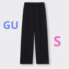 GU カットソースラックス　ブラック　S