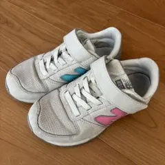 New Balance キッズスニーカー ホワイト/ピンク/ブルー　19センチ