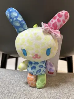 ウサハナ マスコット アベイル エコバッグ ポーチ 白黒 リボン まとめ売り アベイル サンリオ ウサハナ モノクロ 白黒 リボン マスコット ふわふ