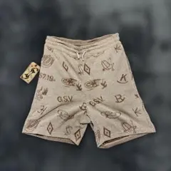 新品！ギャングスタービル リネンニット総柄ショートパンツのサムネイル