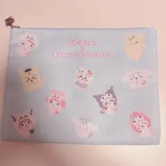 ちいかわ×サンリオコラボ　フラットポーチ