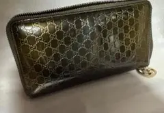 GUCCI グッチ 長財布 GG柄 エナメル ハートチャーム　箱保存袋ありのサムネイル