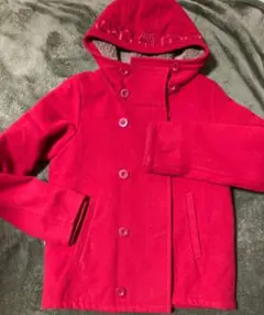 ロデオクラウン フード付きダッフルコート 赤