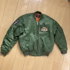 HARLAY ma-1 フライトジャケット カーキ セージグリーン 黒タグ