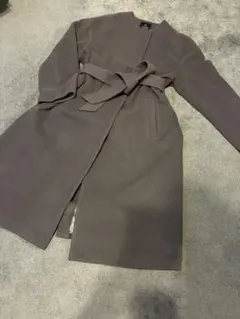 nano universe super100’s ウール ノーカラーコート