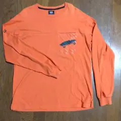 VANS 長袖カットソー オレンジ Mサイズ