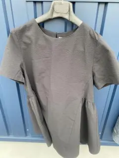 【OPAQUE.CLIP】ペプラムプルオーバー　ブラック　Mサイズ