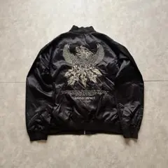 山本寛斎 Kansai yamamoto 90s スカジャン 短丈 90's✨ 山本寛斎 KANSAIO2 スカジャン レザージャケット 刺繍 虎