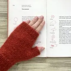 手編みハンドウォーマー