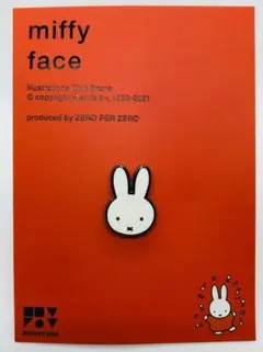 【新品未使用】ミッフィー ピンバッジ Miffy face 正規品