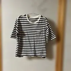 無印良品　ボーダー柄Tシャツ　XS-Sサイズ