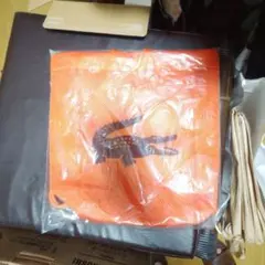 LACOSTE　ノベルティ　バッグ　オレンジ