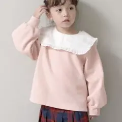 新品タグ付き　プティマイン　リセマイン　フリル衿付きボリュームスリーブスウェット