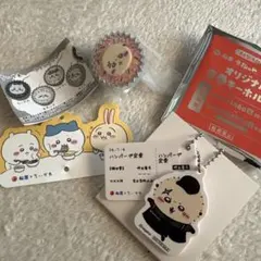 ちいかわ　ラッコ　食券キーホルダー＆手作りおやつチャーム