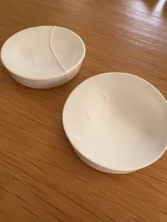モ*コ様 ホワイト陶器皿 2枚セット（豆皿）