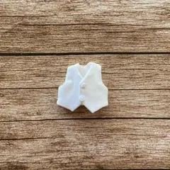 JANAYA ハンドメイド オビツ11服 ベスト 白色 翌日発送