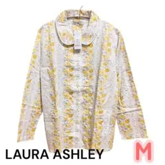 タグ付き未使用　LAURA ASHLEYローラアシュレイ 花柄パジャマシャツ Mのサムネイル