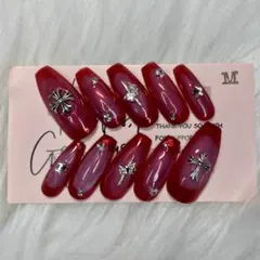 ネイルチップ　現品　y2k ミラー　チーク　海外ガール　韓国　クロム　グランジ