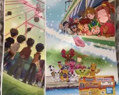 一番くじ 「デジモン」シリーズ -光と闇の衝突- D賞 クリアポスター　2種