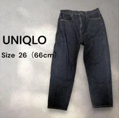 UNIQLO ワイドフィットジーンズ　サイズ26 (66cm)