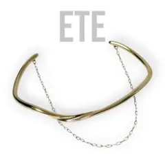ete エテ レイヤード バングル ブレスレット ゴールド シルバー925 美 