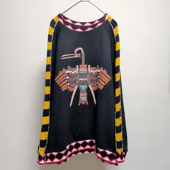 デシグアル スウェットトレーナー エスニック 幾何学 アステカ L 裏起毛