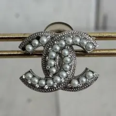 CHANEL ココマーク ラインストーン パール ピアス 片耳用 - メルカリ