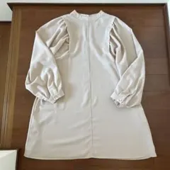 ブージュルード　バルーンスリーブ チュニック　ライトベージュ