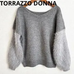TORRAZZO DONNA トラッゾドンナ シャギースリーブ ニット セーター