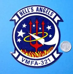 入手困難、米海兵隊予備役F-4ファントム航空隊VMFA-321の公式ステッカーのサムネイル