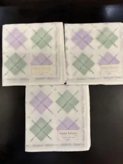 Rudolph Valentino ハンカチ 3枚セット　未使用長期保存品のサムネイル
