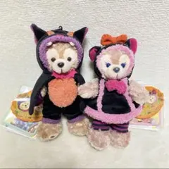 ダッフィー　シェリーメイ　ハロウィン　ぬいぐるみバッジ　ぬいば