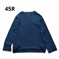 美品‼︎45R長袖Tシャツ 藍色 2026年最新】45R 柄・デザイン：無地 レディース 長袖 Tシャツ